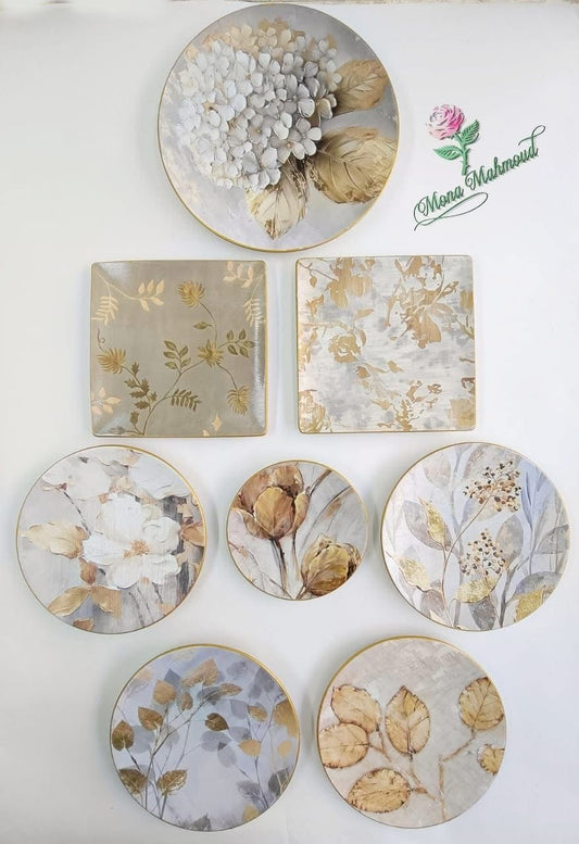 Soft Gold Flowers
